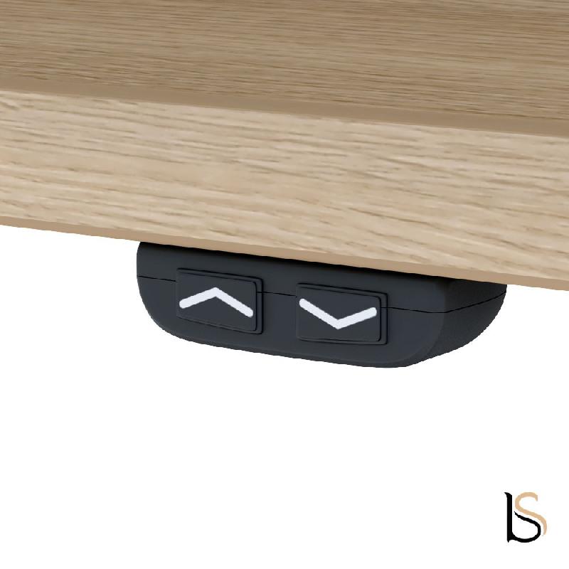 Bureau réglable en hauteur TRAM - Mobel Linea - 120, Alu, Acacia clair_2