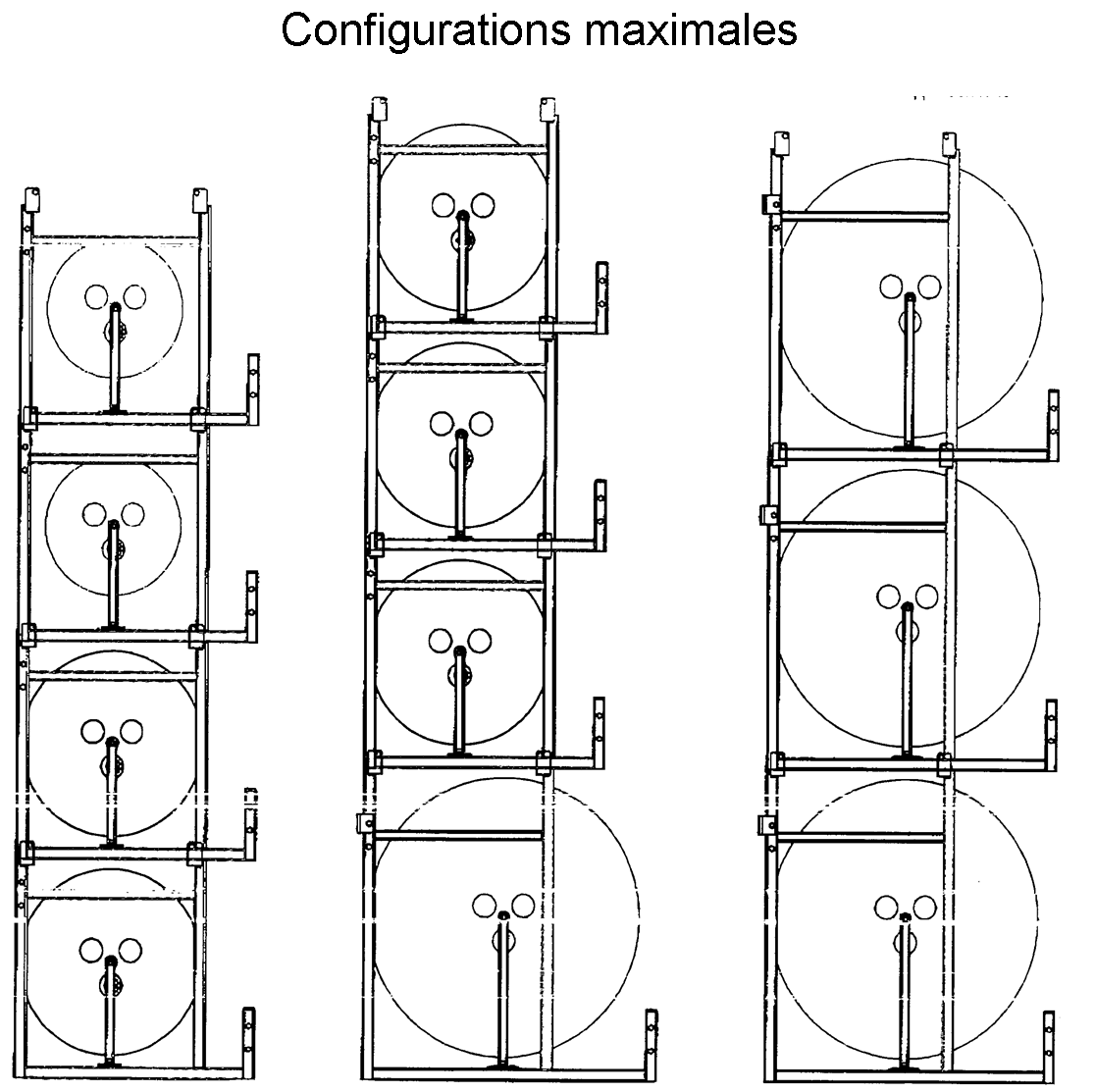 Distributeur de couronnes et bobines Gamme BOBI® - stockage et déroulage professionnel pour fils, câbles et tuyaux - jusqu'à 80 kg par module_2