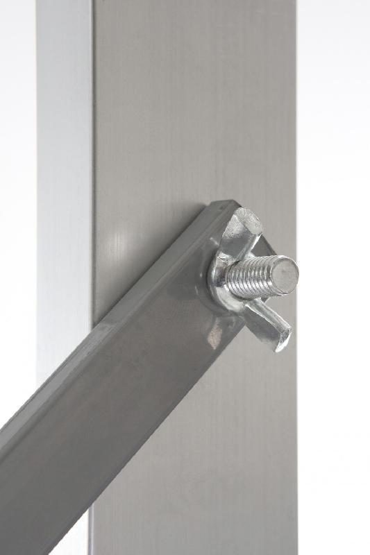 Échafaudage aluminium Hobby 3 - Hauteur de travail 3 m - Stable avec base rapportée - Rattrapage de niveau_2