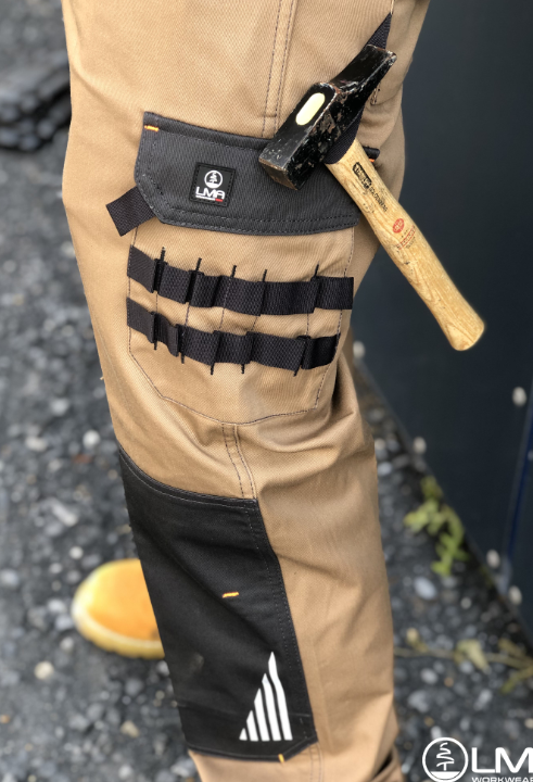 Pantalon de travail coton poly - Gris/Noir, Taille 38, plusieurs poches et système Full Range_2