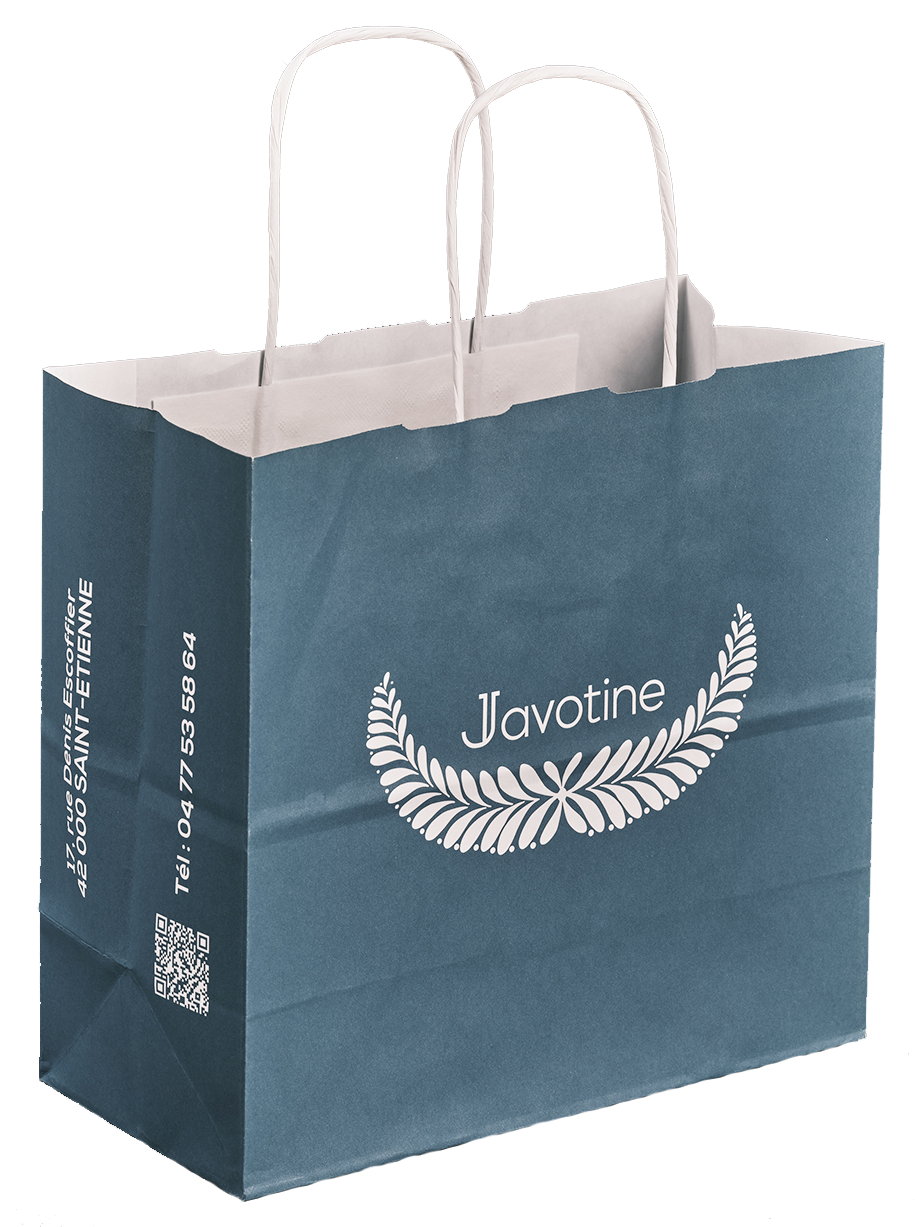 Sac poignée papier torsadé - 100% recyclable - 90 à 110 gr - parfait pour bijouteries, pâtisseries, caves, brasseries, selleries, magasins de prêt-à-porter et cosmétiques_3