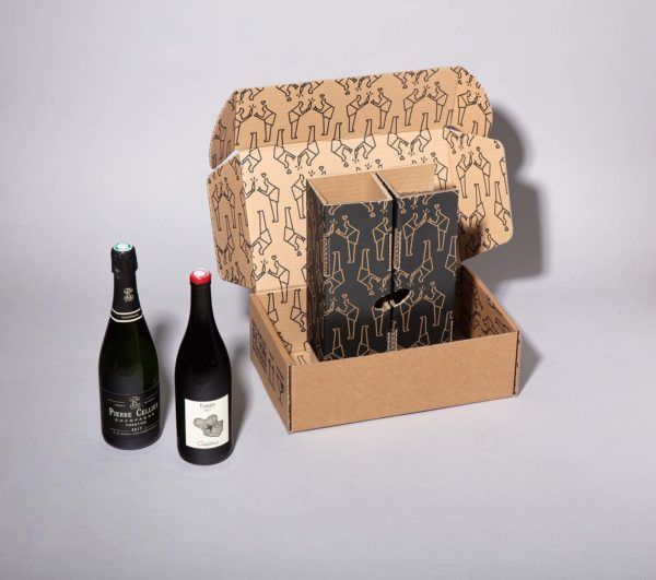 Boite d'expédition bouteilles personnalisable - Smartpack - Dimensions intérieures 34×20,5×11,5 cm - Ultra-résistante avec cale protectrice_2