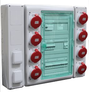 MCSCKA0108M2 - Armoire électrique de chantier - H2MC - Coffret de prises tétra 63A IP44 6kA - Pattes de fixation murale_2