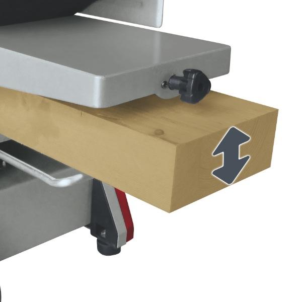 Raboteuse-dégauchisseuse TC-SP 204 Einhell - table en aluminium, puissance 1500 W, butée inclinable 0° à 45°_2