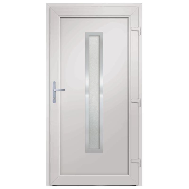Vidaxl porte d'entrée anthracite 98x190 cm pvc 3187904_2