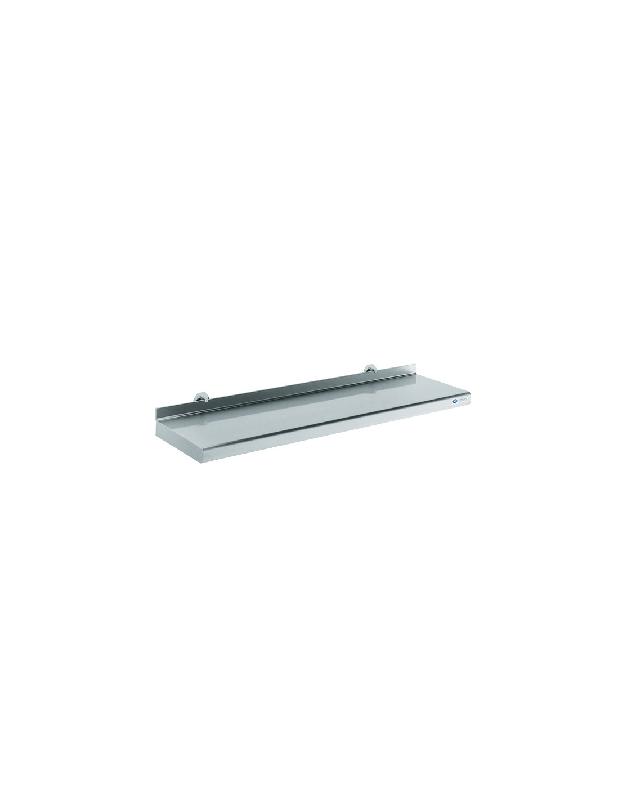 Étagère inox murale sur consoles TOURNUS EQUIPEMENT - 800x400 mm - Charge 100 kg_2