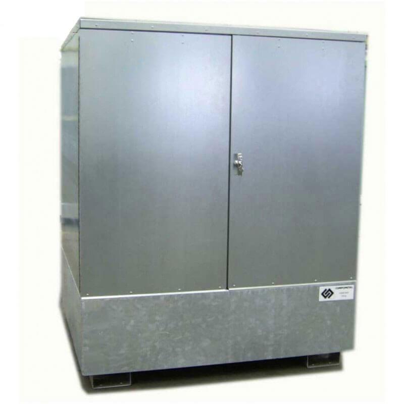 Armoire de rétention en acier galvanisé avec caillebotis galva - 440 L_2