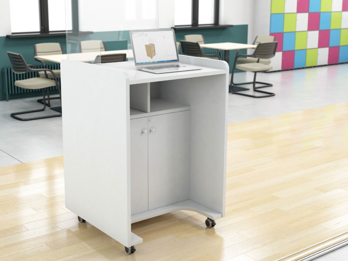 Banque d'accueil mobile BAM - Polyvalente, fonctionnelle et design - Fabrication française_2