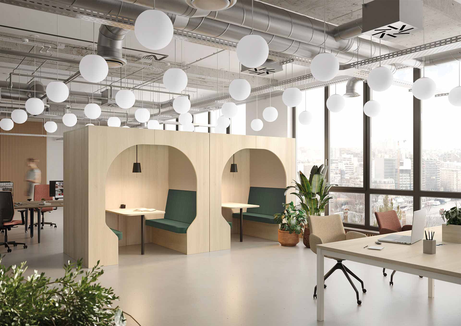 Cabine acoustique connectée et design - BOX ARCHIKUBE - 2 à 6 places personnalisables_2