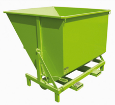 Benne auto-basculante - De 480 à 2000 litres - PEHD ou acier_2