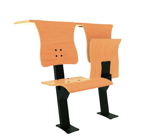 Fauteuil amphithéâtre a pietement central - marie curie_2