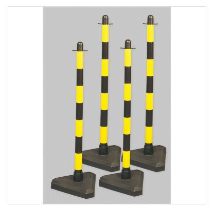 Poteau de signalisation - direct signaletique - lot de 4 poteaux quatro lestés 3,5 kg_2
