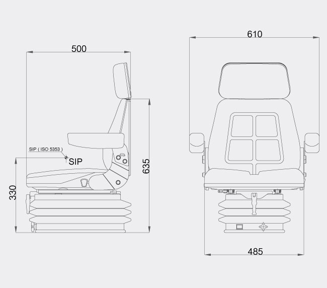 Siège tracteur agricole  spa 81_2