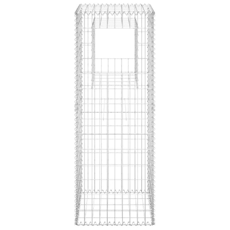 Vidaxl poteaux à panier de gabion 2 pcs 50x50x140 cm fer 151271_2
