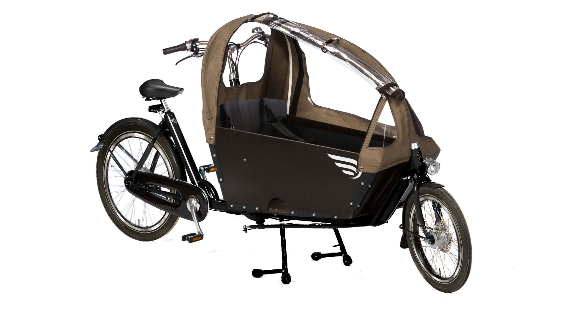 Biporteur AMSTERDAM AIR - Vélo cargo musculaire avec coffre avant 100x63 cm_2