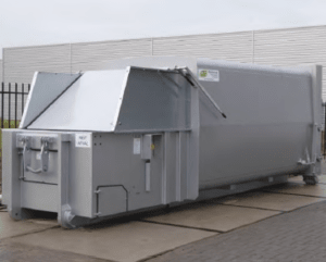 Compacteur monobloc LPC-L pour déchets industriels, centres de distribution et stations de recyclage - Traitement des gros déchets et cartons_2