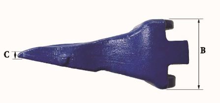 Dents de godet FK1 CE - Références FK1 CE - Marque Fastkey - Poids 1 Kg - Dimensions précises_2