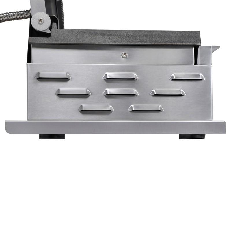 Grill panini simple Petit modèle 260x240mm 2 plaques rainurées Sofraca_2