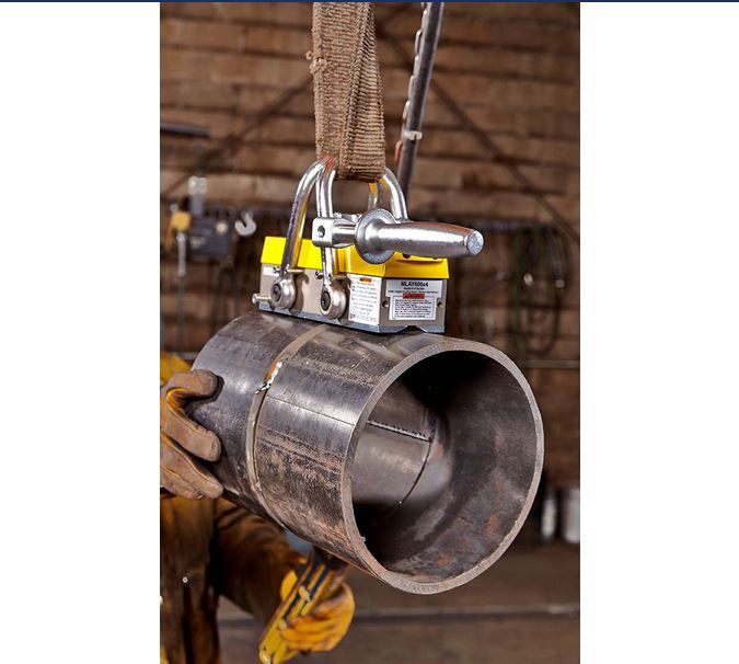 Aimant de levage - MLAY 1000 x 12 - Permanent à commande manuelle avec crochets pivotants_2