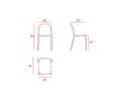 Lot de 4 chaises polyvalentes indoor/outdoor HARLEM - Domon'V_2