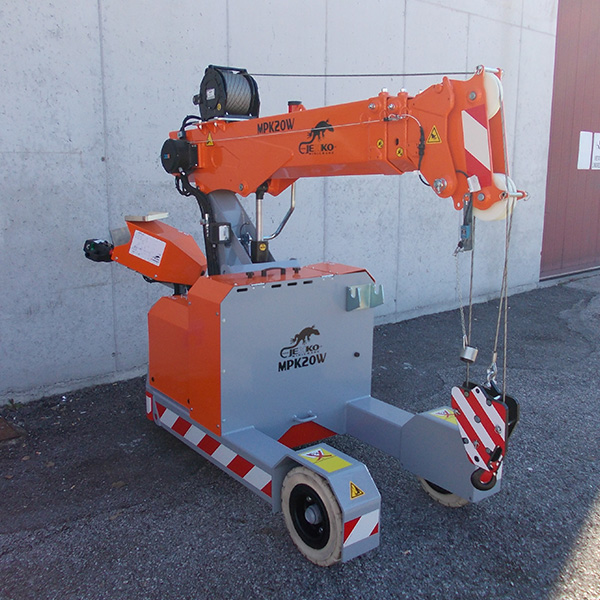 Mini-grue de manutention idéale pour les travaux de précision et dans des espaces réduits - jekko mpk 20_2