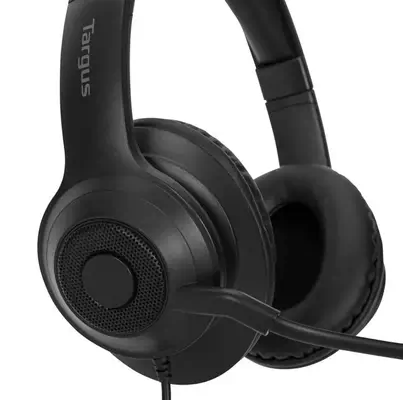 Targus AEH102GL casque Avec fil Arceau Appels/Musique USB Type-A Noir_2