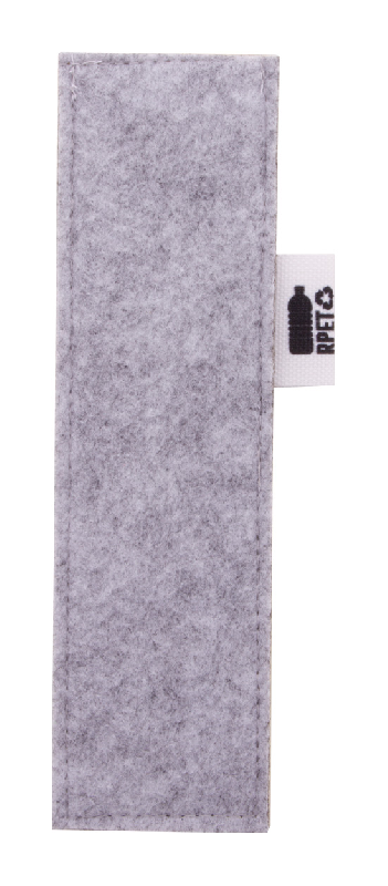 Étui à stylo personnalisé en feutre RPET - Impression sublimation - Couleur gris_2
