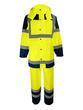 Complet de pluie haute visibilité - Manteau et pantalon en polyester enduit PU avec bandes rétro-réfléchissantes_2