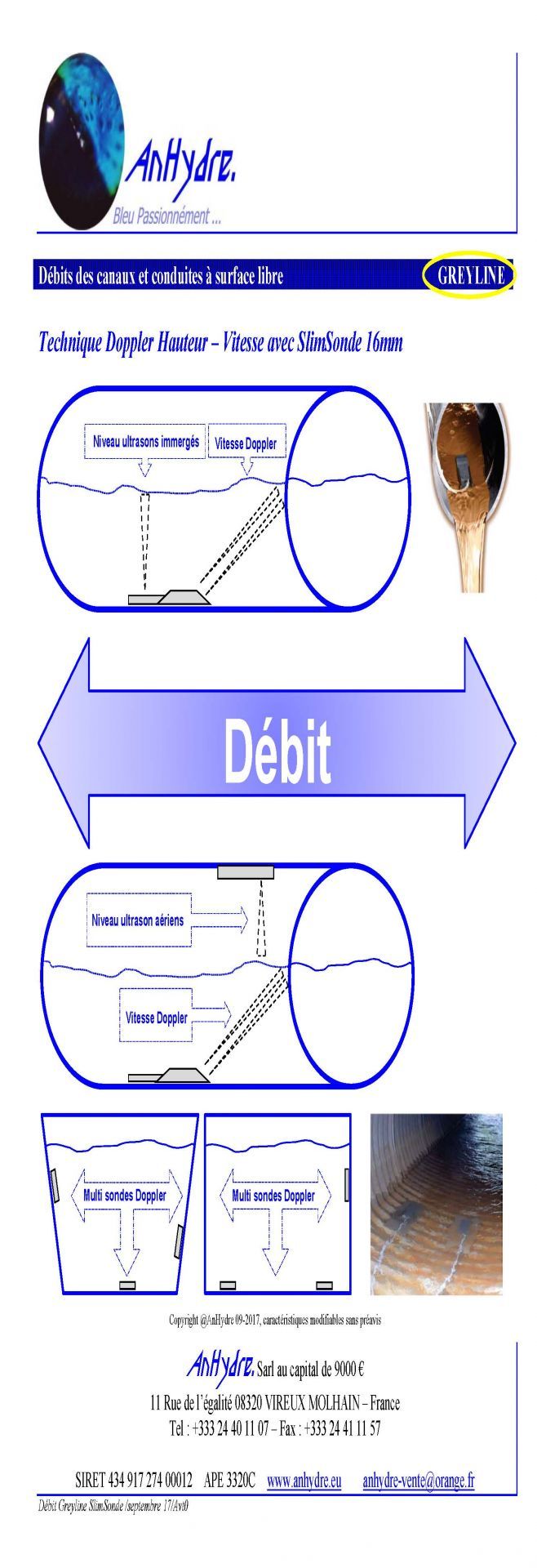 Débitmètre à ultrasons pulsar avfm-6.1 pour la mersure de niveau d'eau._2