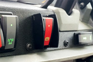 Véhicule de chantier DW90 avec frein de stationnement durable