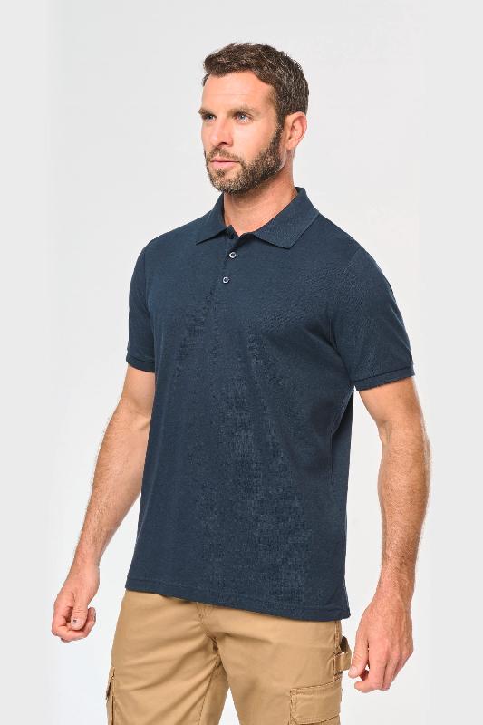 Polo écoresponsable homme - WK207 - coton biologique et polyester recyclé - tailles 3XL à 6XL_2