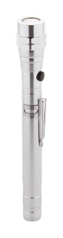 Lampe de poche extensible en aluminium - 3 LED, tête flexible et aimant, longueur max. 57 cm_2