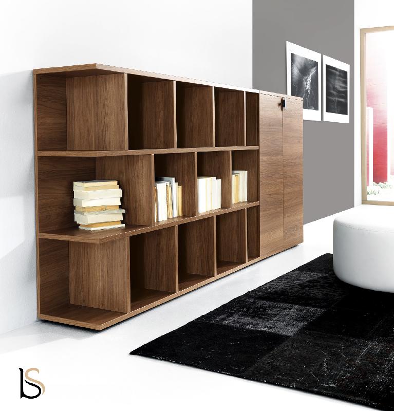 Composition d'armoires Larus - Dellarovere. - Chêne foncé_2