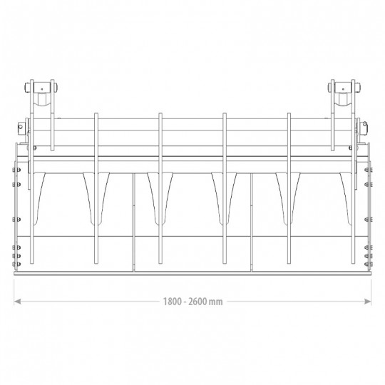 Godet multifonction avec grappin - Grand volume_2