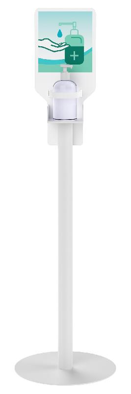 Présentoir pour gel hydroalcoolique - Sans support gants_2