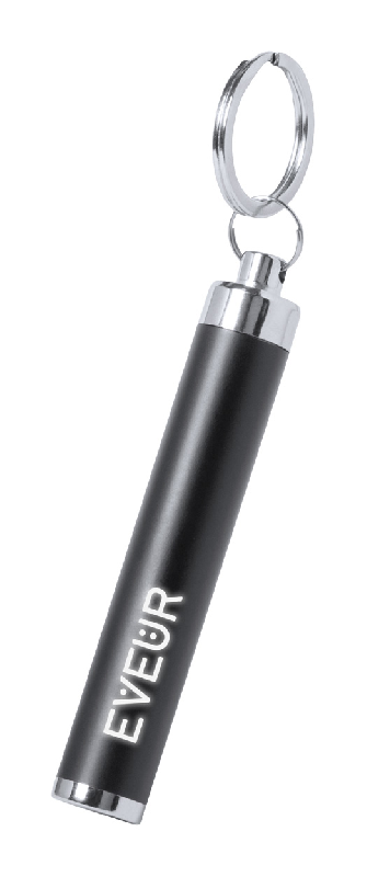 Porte-clés lampe de poche en plastique - 1 LED - gravure lumineuse - piles incluses_2
