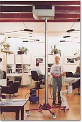 Élévateur pneumatique compact - Charge jusqu'à 125 kg - Hauteurs 3.20m et 4.60m_2