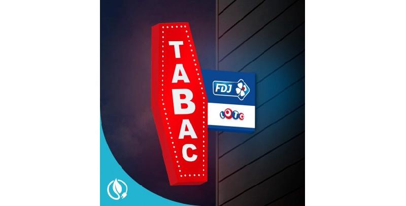 Enseigne drapeau lumineuse Tabac LOTO - 3 tailles disponibles - Garantie 3 ans_2