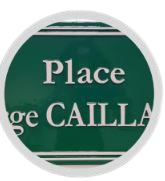 Panneau de rue ou plaque murale en relief - Fonte d'aluminium recyclée - SODIMAR_2