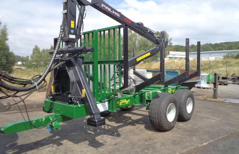 Remorque forestière de débardage gourdon - mdg 800 sl_2