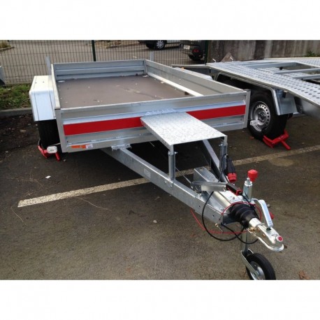Remorque porte-engins Tema Builder 1 - longueur utile 3 m - PTAC 2.7T - 2 essieux - plancher métal_2