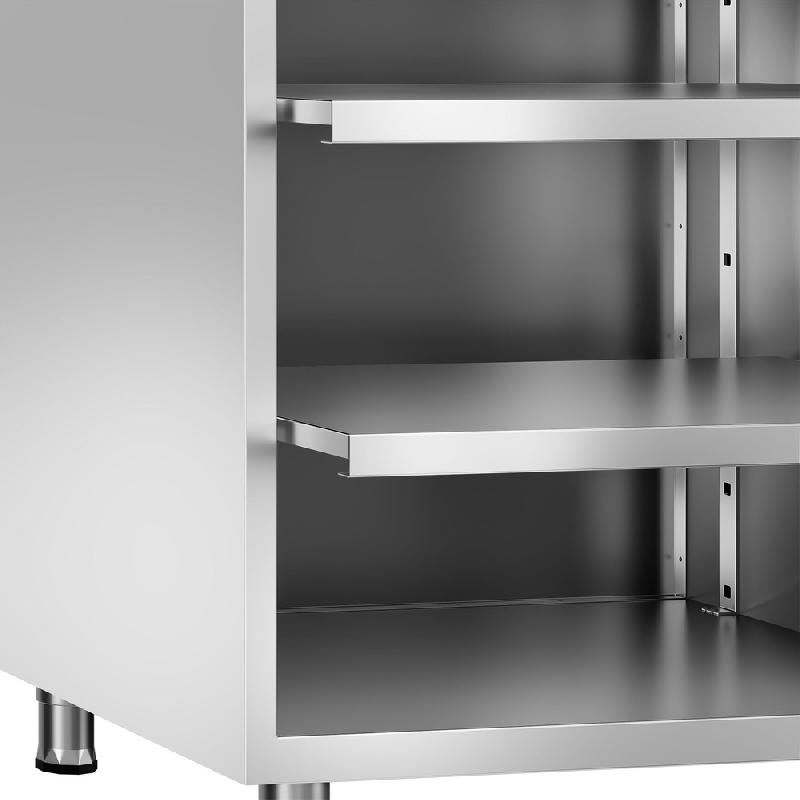 Table de préparation cocktail inox - 800 x 600 mm - 3 étagères_2