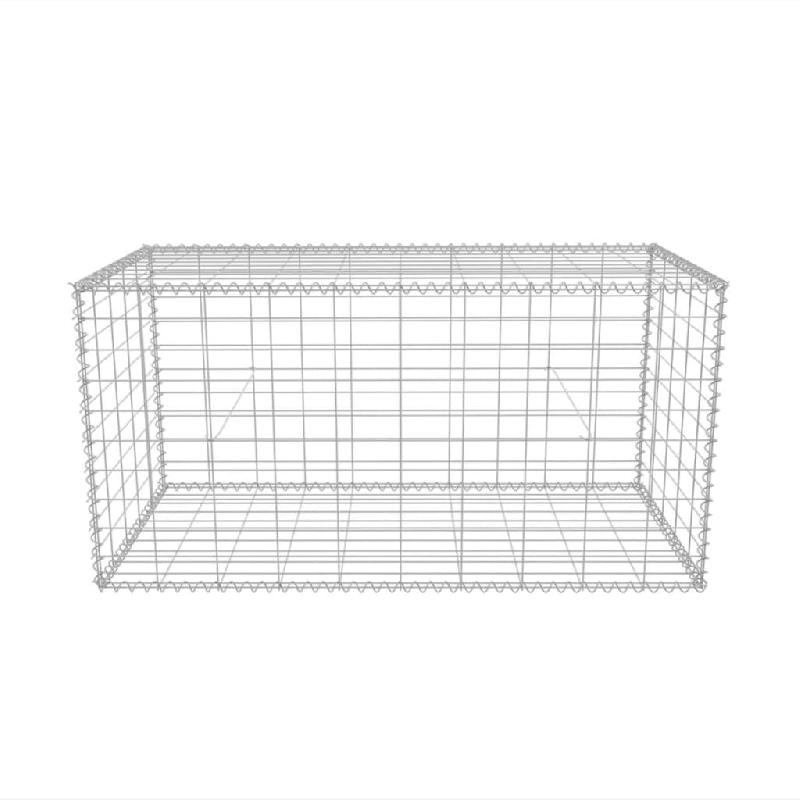 Vidaxl panier de gabion acier galvanisé 100x50x50 cm 142549_2