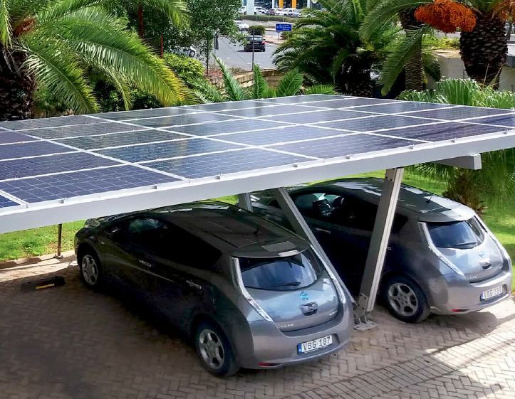 Ombrière photovoltaïque en aluminium_Plaque acier ancrage_GIULIO BARBIERI_2