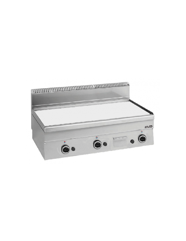 Plancha gaz à poser MBM - Plaque lisse en acier inoxydable - 1000x510 mm_2