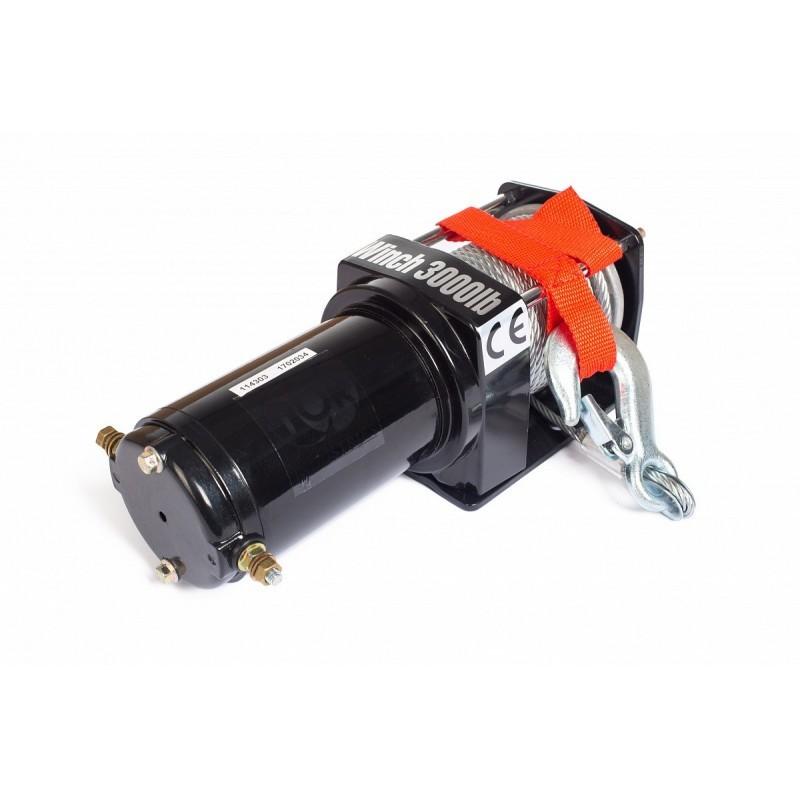 Treuil véhicule électrique TOR P3500-1D - 1500kg, câble 13,5m, 12V, force de traction variable_2