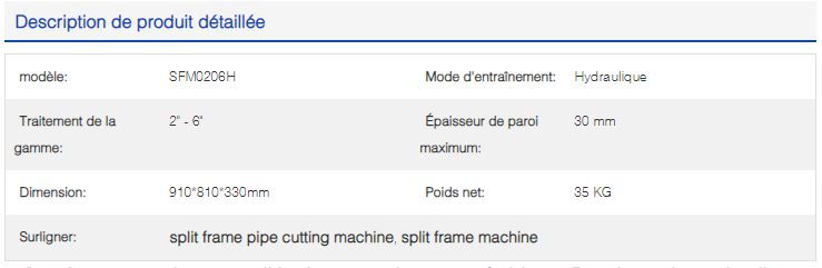 Sfm0206h - coupe industrielle Bohyar - épaisseur de paroi maximum 30 mm - machine pour tuyaux en acier et alliages_2