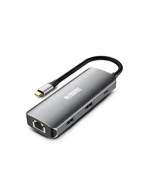 Urban Factory MHC55UF station d'accueil Avec fil USB 3.2 Gen 1 (3.1 Gen 1) Type-C Gris_2