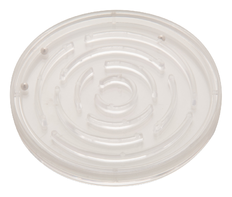 Jeu de patience rond en plastique - avec trois billes de métal et insert papier digital - Marquage inclus_2