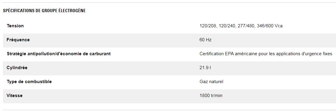 Dg450 gc (triphasé) groupes électrogènes industriel à gaz - caterpillar -  classification gaz naturel 450 kw_2